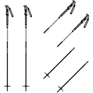 K2 Swift Stick Adjustable Ski Poles(Black)